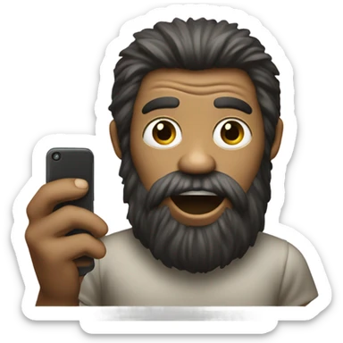 Bigfoot phone call sticker