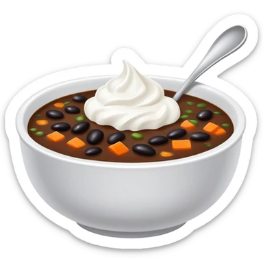 Black bean soup  sticker