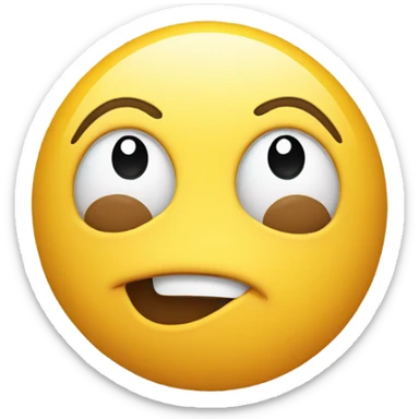 Heart eyes shaking head yes sticker