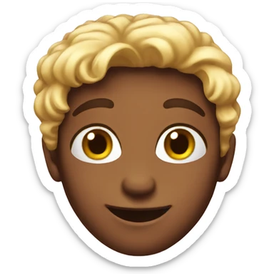 Flirty face emoji sticker