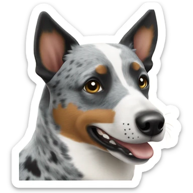 Blue heeler dog sticker