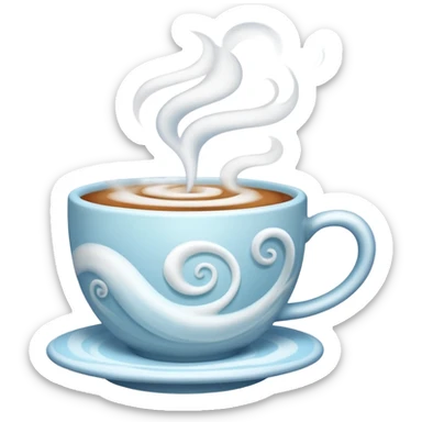 Steam from Hot Cup sticker