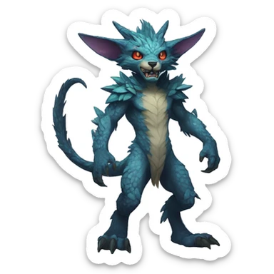 Anthro Vernid-WickerBeast-Protogen-Primagen-Fakémon Full Body sticker