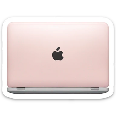 Light pink laptop sticker
