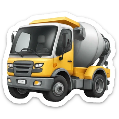Portuguese concrete mixer sticker