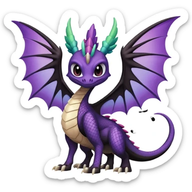 Meloetta-Noivern-Spyro-Toothless-Fakémon-creature-hybrid sticker