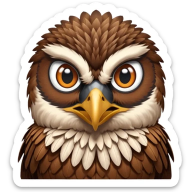 falcon, front view sticker