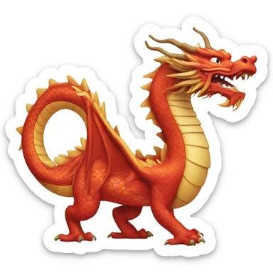 china dragon sticker