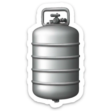 gas cylinder line art sticker