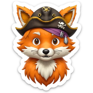 Foxy (from FNaF) animatronic  sticker