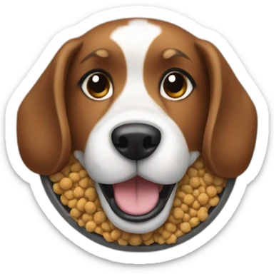 Dog kibble sticker