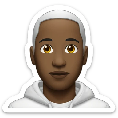 black eminem sticker