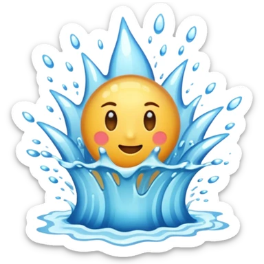 water explode sticker