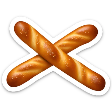bavarian pretzel stick sticker