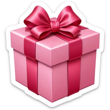 Extravagant Red and pink valentines gift box  sticker