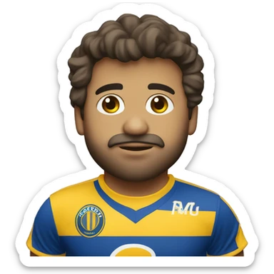 el cielo pintado con la camiseta de rosario central sticker