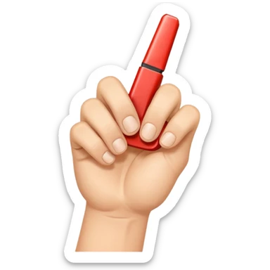 gun finger sticker