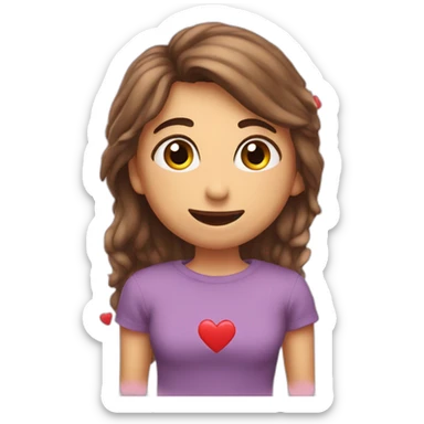 Coeur avec écris dedans LOVE sticker