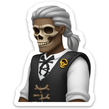 💀 and 🙏 combined sticker