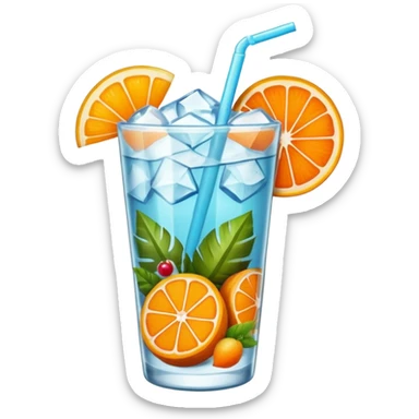 Emoji de una cóctel de frutas sticker