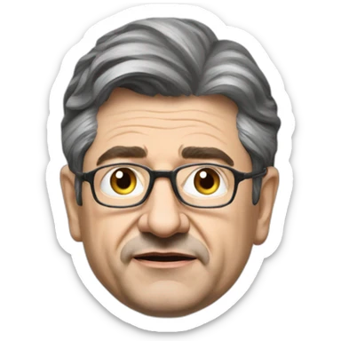 Mélenchon as a communist leader sticker