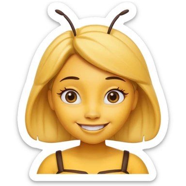 maya de bij met make up sticker