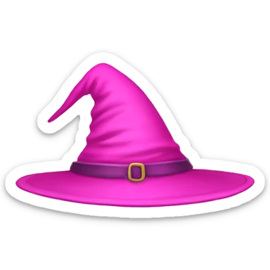 pink witch hat sticker
