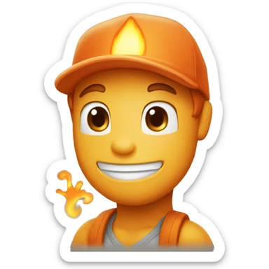 Guy saying hi I’m charmander sticker