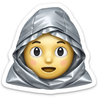 tin foil hat  sticker