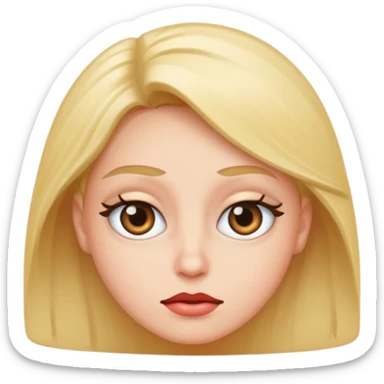 Sassy eye roll sticker