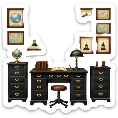 security office/ watchman office/ soldier office of 18th century sticker