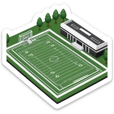 beverly hills high school football field and swim gym sticker