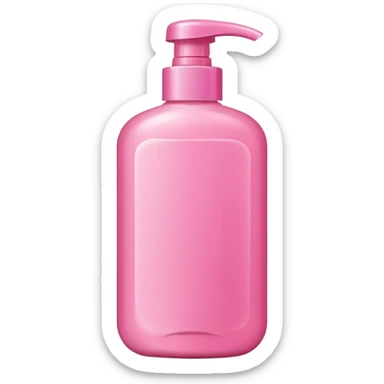 pink shampoo sticker