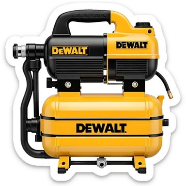 DEWALT 6 Gal. 18-Gauge Brad Nailer and Heavy-Duty Pancake Electric Air Compressor Combo Kit emoji style  sticker