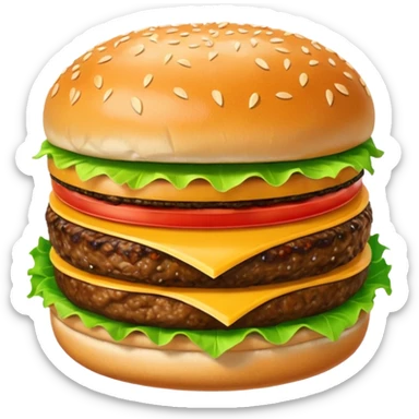 Hamburger emoji small sticker