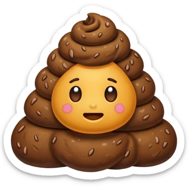 Poop sticker