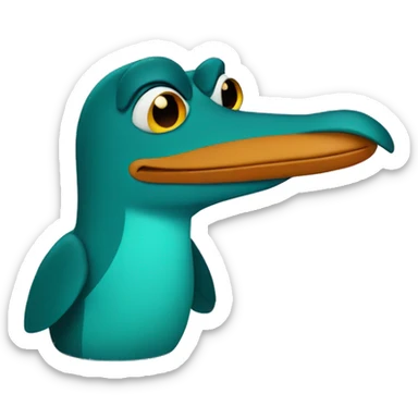 Perry the platypus sticker
