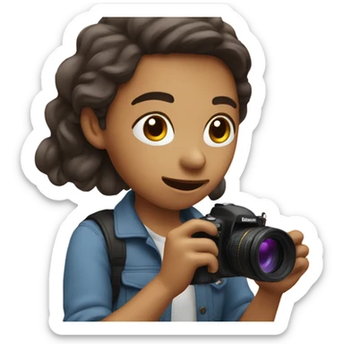 Me doing photography  sticker