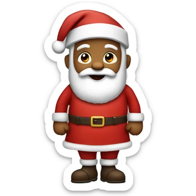 santa claus wearing a skirt  sticker