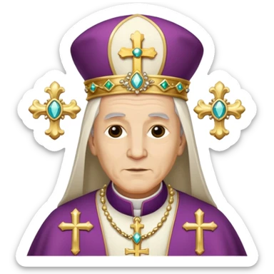 Make me a archbishop mitre I want a catholic mitre  sticker