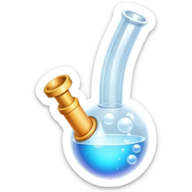 Bubble pipe made of quartz sticker