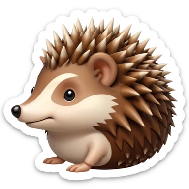 a hedgehog  sticker