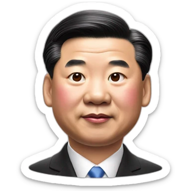 pig president xi jinping sticker