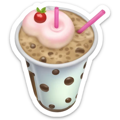 Bubble tea sticker