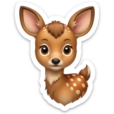Make a fawn(roe animal) sticker