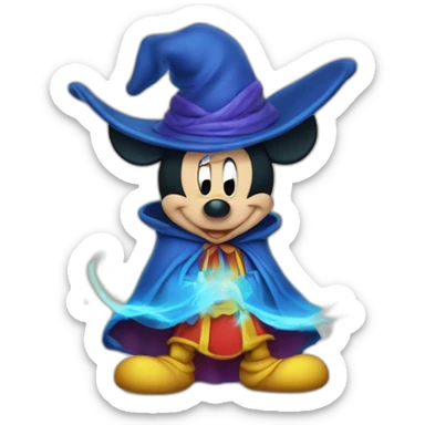 Mickey Mouse sorcerer sticker