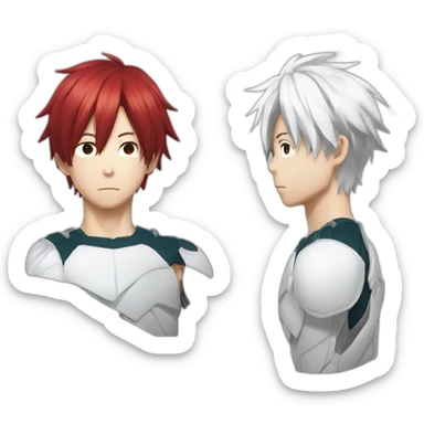 Shoto todoroki de my hero academia sticker