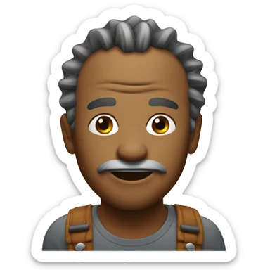 Spiking baba emoji  sticker