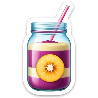 smoothie in a jar sticker