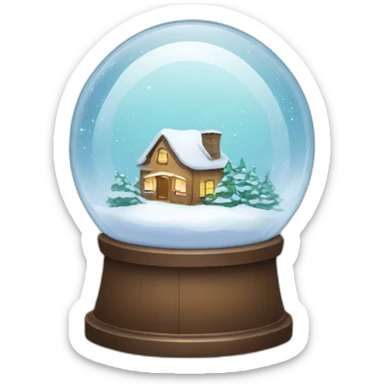 snowglobe sticker